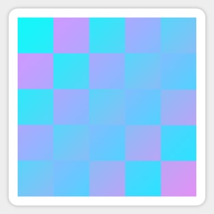 Vaporwave Aesthetic Checker Sticker